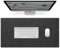 Grand sous-main de bureau en feutre antidérapant, tapis de souris et clavier pour ordinateur portable (noir, 60 x 30 cm)