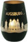 Goodtimes Windlicht Augsburg Skyline (Schwarz & Silber)