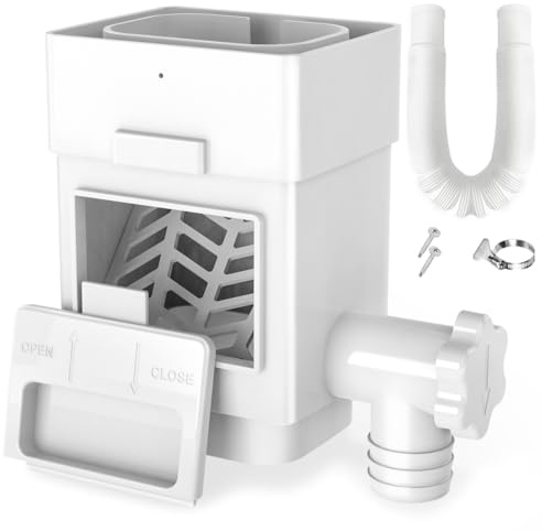 Anivia Rain Barrel Diverter Kit, Fits 2x3 or 3x4 in, Valve & Filter, White