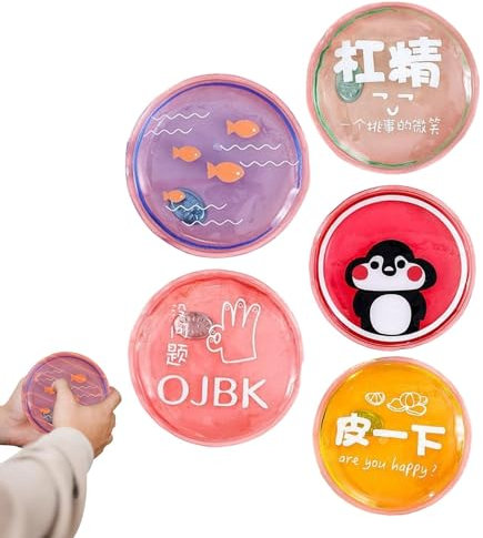 Handy Gel Heating Pad - Hot/Cold Microwavable Pad, Enduring Hand Click Gel Warmers | Delightful Cartoon Characters Heat Packs, Reusable for Bag, Backpack, Pocket