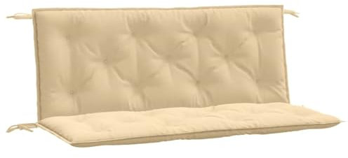 vidaXL Gartenbank-Auflagen 2 STK. Melange Beige 120x50x7 cm Stoff