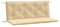 vidaXL Gartenbank-Auflagen 2 STK. Melange Beige 120x50x7 cm Stoff