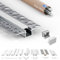 Tivendis LED Trockenbauprofil 2m mit Abdeckung milchig | UP Trockenbau Profile für LED Streifen 3er SET