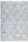 IDIMEX Teppich Rhomb waschbar 160 x 230 Grau, Rautenmuster, weicher Kurzflor, modern, skandinavisch, Mikrofaser, gummierte Unterfläche, schmutz- und wasserabweisend, pflegeleicht