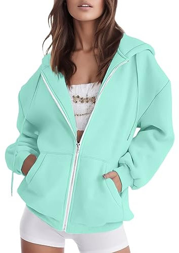 Pullover da donna lilla ritagliato | Felpe con zip per le donne Uk Cerniera Giacca autunnale Cappotto a maniche lunghe Oversize Escursionismo Felpe con cappuccio con coulisse Abbigliamento sportivo