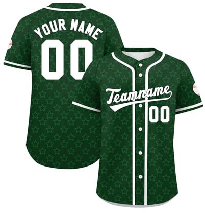 Benutzerdefinierte Baseball-Trikots, Personalisierte Button-Down Baseball Shirts Individuelle Baseball Shirts Für Männer Frauen Jugendliche Druck Namennummern Baseballtrikot Sportuniform