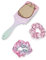 Pusheen Ensemble brosse à cheveux et chouchou pour femme | Brosse à pompon et palette pour adultes avec chat 3D | Brosse coussin démêlante multicolore et bandeau pour cheveux