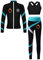 Miutii 3tlg.Kinder Mädchen Trainingsanzug Fleece Sportanzug Warm Winter Eiskunstlauf Anzug Gym Yoga Fitness Eislaufen Tanzkleidung Schwarz&Blau Grün 158-164