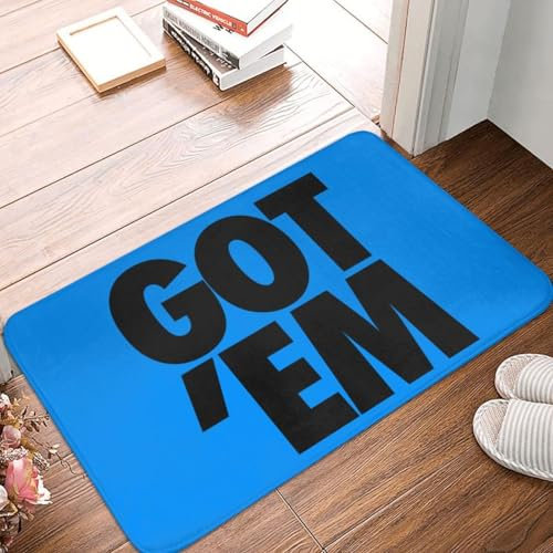OOAHJEID Fußmatte für Badezimmer Personalisierte Got Em Fußmatte Matte Anti-Rutsch Bad Küche Garten Teppich Teppich