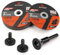 SI FANG Lot de 10 roues de coupe de 7,6 cm avec mandrin de montage de 6,35 mm pour meuleuse à matrice, disques de coupe en métal de 76 mm, disques de meuleuse de 1,2 mm d'épaisseur, pour outil