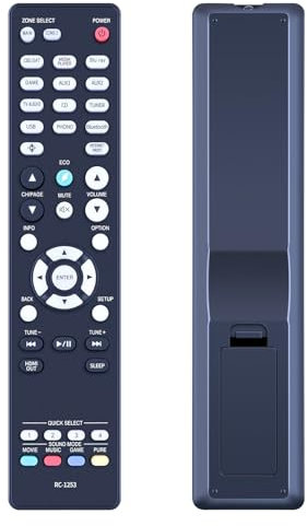 TRUCKON New RC-1253 Replacement Remote Control for Denon RC-1253 8K Ultra HD AV A/V Surround Receiver AVR-X2800H AVR-S970H AVC-X3800H