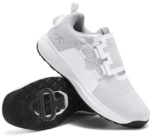 PENXZT Fahrradschuhe Herren Damen Mountainbike Schuhe MTB Radsportschuhe Atmungsaktive Kompatibel mit Shimano SPD 2-Bolts Pedals Fahrrad Spin MTB Schuhe