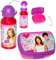 alles-meine.de GmbH 2 TLG. Set Lunchbox/Brotdose & Alu Trinkflasche - Violetta - Sandwich Box - Brotbüchse Küche Essen - für Mädchen Martina Stoessel - Channel Schauspiel..
