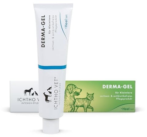 Ichtho vet Derma-Gel von Heel Vet - Sanfte und effektive Pflege bei feuchten Hautirritationen für Haustiere | Natürliche lntensivpflege | Made IN Germany