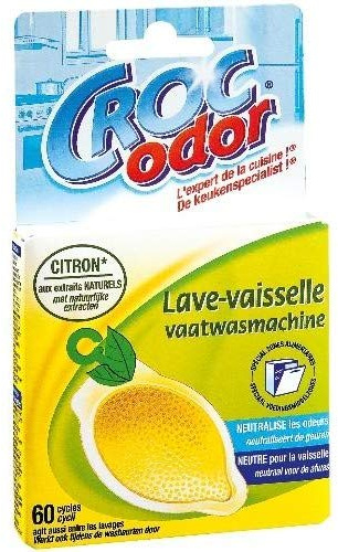 CROC'ODOR - Désodorisant Lave Vaisselle Citron - Lot De 4 - Vendu Par Lot