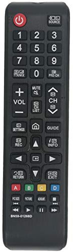 ALLIMITY BN59-01268D Fernbedienung Ersetzt für Samsung TV QE65Q8 QE75Q8 QE88Q9 UE32M5002 UE32M5500 UE32M5520 UE32M5522 UE32M5525 UE32M5590 UE32M5600 UE32M5620 UE32M5690 UE40MU6100
