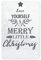 TNND Aluminiumschild mit Aufschrift Have Yourself A Merry Little Christmas, Metallschild, 20,3 x 30,5 cm