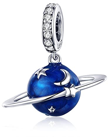 Armband Charm Bead Blue Planet DIY Charm 925 Sterling Silber passt Most