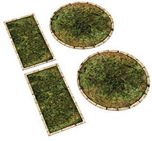 PLAYMATS Rubber 2D Terrain Set Compatible with Warmachine & Hordes - Grass