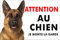 pubblimania BERGER ALEMAND Panneau de danger pour chien en aluminium rigide, d’une épaisseur de 3 mm (20 x 30 cm)