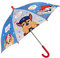 PERLETTI Paw Patrol Regenschirm Kinder 3 4 5 Jahre - Kinderschirm Helfer 4 Pfoten Marshall Chase Skye - Junge Kleinkind Schirm Kinderregenschirm Blau Robust - Durchmesser 66 cm Kids (Blau Grau)