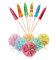 KAIAIWLUO Parapluies à Cocktail,144 PCS Papier Parapluie Pics Alimentaires Bâtonnets à Cocktail Décoration Parasols Cocktail Accessoires pour Bar Boire Fruits Nourriture Vin Fête