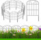 20 Stück dekorativer Gartenzaun, für den Außenbereich, 61 cm (H)x6.7 m (L) beschichtetes Metall, rostfrei, Landschaft, Schmiedeeisen, Drahtbordüre, faltbar, Terrassenzaun, Blumenbeet, Platten, Dekor