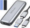 GiGimundo M.2 NVMe SSD Gehäuse 10Gbit/s, Werkzeuglos 3.2 Gen 2 M.2 Festplattengehäuse Aluminium für M.2 NVMe (PCIe M-Key/B+M-Key) SSD Biz zu 4TB, Unterstützung UASP (HBM2-10G)