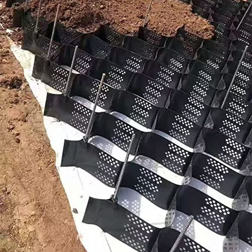 Kiesgitter Kiesmatten Kieswaben Kies-Geogitter 1m/2m/4m/6m/8m/10m Breite Stabilisierungs-Geo-Zelle, Permeable Fahrbahnfertiger Zellpflastersystem Für Erosionsschutz/Gehweg/Pfad