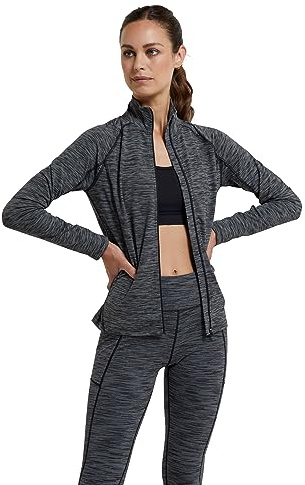 Mountain Warehouse Bend & Stretch Womens Full-Zip Midlayer - Lightweight, Warm & Cosy Jacket - Spring Summer, Outdoors, Gym, Travel