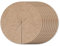 La cordeline - Discos de pajillaje Natural de Fieltro (16 cm, 10 Unidades), Color Natural