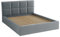 bonni Polsterbett Alaska 180x200cm Bett mit Lattenrost Doppelbett mit Bettkasten Bettgestell Holzbett Stauraumbett (Grau)