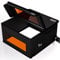 IKIER E1 Lasergehäuse für Laser Graviermaschine 76 * 74 * 42CM Extra Groß Faltbare Laser Enclosure mit Abluftventilator Transparentem Fenster für Augenschutz Feuerfest
