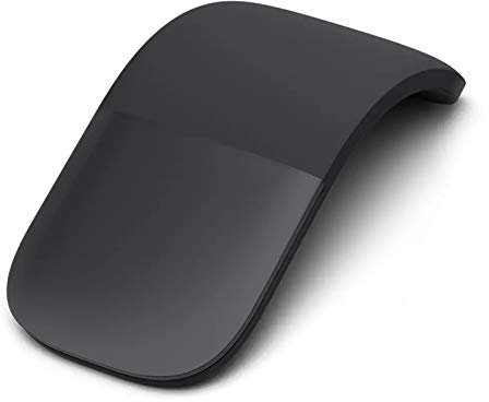 VBESTLIFE Bluetooth Arc Touch Mouse, Kabellose Faltbare Maus ohne USB-Nano-Empfänger, Ergonomische Optical Silent PC-Mäuse für Notebook, Laptop (Schwarz)