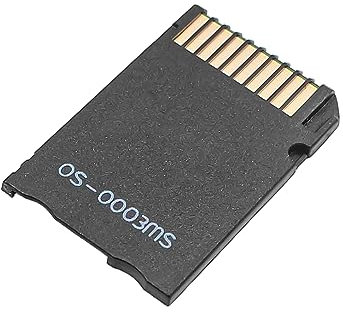 Alnicov Adaptador Micro SD a MS Adaptador Memory Stick Pro Duo para Sony PSP Slim 1000 2000 3000 E1000 3001 3003