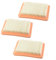 3 filtros de aire para cortacésped Hon-*da GCV145/170/200 HRU19/HRN216/HRX217/HRG466 17211-Z8B-901, longitud = 130, ancho = 114, altura = 20 mm