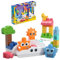 MEGA BLOKS Fisher-Price Bauspielzeug, Schlummerwald-Nachtlicht mit 30 Teilen, Liedern und Geräuschen, bunten Lichteffekten und Sternenlichtprojektor, für Kinder ab 1 Jahr, HTH43