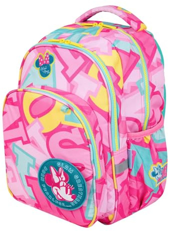 McNeill Base Disney Minnie Mouse Freizeitrucksack für Alltag und Ausflüge – Leichter Reiserucksack, gepolstert, funktional – Minnie Mouse-Fanrucksack