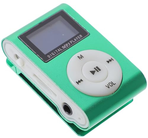 jojofuny Aluminium Mp3-player mit 32 Gb Speicher Kleiner LCD Bildschirm und 3,5mm Stereoanschluss Leicht und Tragbar für Tasche oder Handtasche
