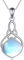 YAFEINI Keltische Knoten Anhänger Kette Sterling Silber Naturstein Träne Irische Halskette Schmuck Geschenke für Damen Mädchen