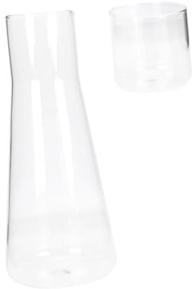 LIFKOME 900 Ml Glaswasserkrug Mit Großem Fassungsvermögen Multifunktionale Nachttischkaraffe Für Zitronen-eistee-saft Zum Bewirten