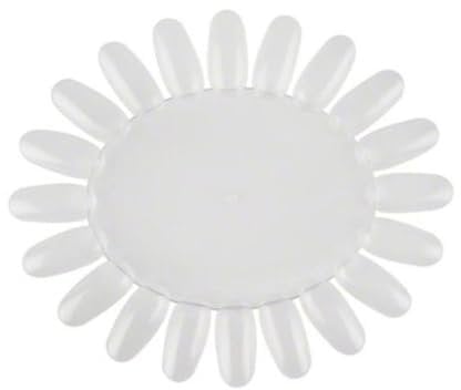 minkissy 10pcs Nail Art Display Wheel Sunflower Shape Tips Nail Polish Display Board for Salon Boys and Girls Practice