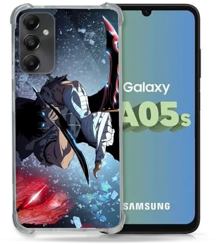 Cokitec Verstärkte Schutzhülle für Samsung Galaxy A05S Manga Solo Leveling Sung Schwert
