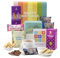 Hattie’s Gifts Gourmet Birthday Tea Hamper - Vintage English Tea Tin, Shortbread, Meringue Bar, Milk Chocolate, Popcorn & Card - Ultimate Birthday Gift for Tea Lovers