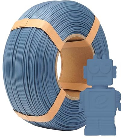 eSUN PLA Refill Filament 1.75mm, Spulenloses 3D Druck Filament Maßgenauigkeit +/- 0.05mm, 1KG Spule (2.2 LBS) Speedy PLA Filament für Hochgeschwindigkeitsdrucker, Grau