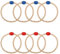 8st Ringe für Ringwurfspiel, Ringwurf Rope Ring Karnevalsringe für Partys Kinder Erwachsene Hof Rasenspiel Geschicklichkeitsübungen und Geschwindigkeitsspiel