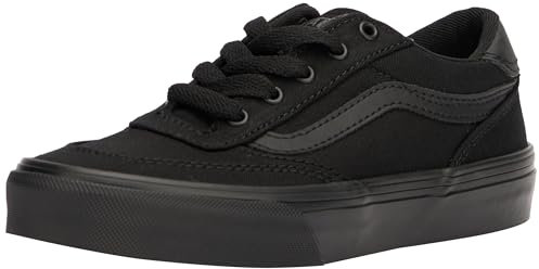Vans Unisex Kid's Brooklyn LS Sneaker, Canvas Black/Black, 5 UK