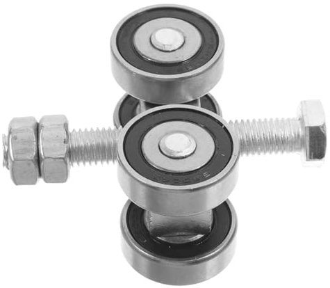 Gatuida Edelstahl-schiebetorrad, Doppellager-laufrolle, Riemenscheibe, Leichtgängig, Doppellagerplatte, Metall-lenkrollenhalterung, Rolle Für Schienenrollen, Einfahrtstor