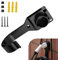 pinflaw Electric Vehicle Charger Holder, Wall-Mount Connector Dock, J-Hook EV Charger Cable Holder with 3 PCS Screws, 3 PCS Wall Anchors, 3 PCS Dust Caps (Black)