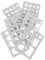 BATHVEVE 6 Stück Stochern Spaß Vorlage Filz bastelset bastelset Handarbeiten mit Filz basteln Filzapplikationsform Filzset für Anfänger Nadelfilzform Chemiefaser aus Wolle Light Grey